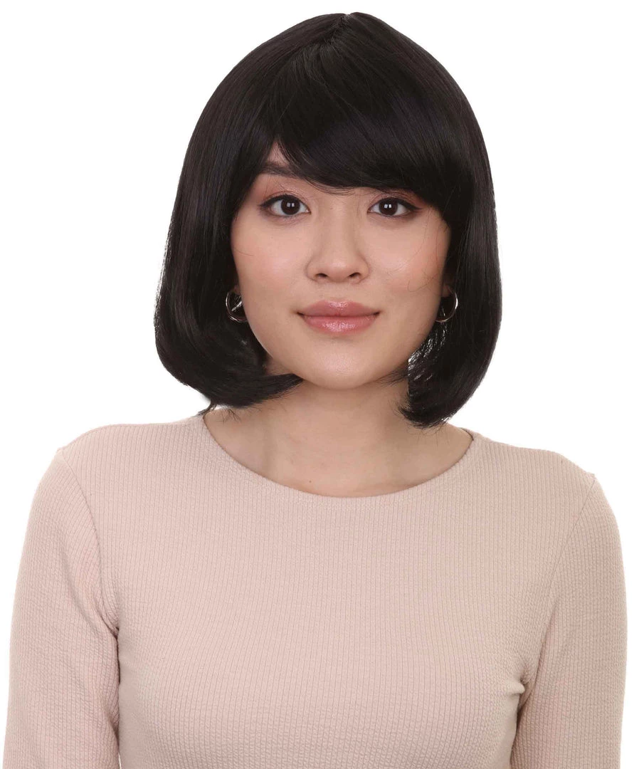 HPO Flapper Multi Colors Bob Womens Wig | Short Natural Looking Wig | Premium Breathable Capless Cap