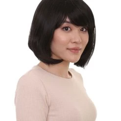 HPO Flapper Multi Colors Bob Womens Wig | Short Natural Looking Wig | Premium Breathable Capless Cap