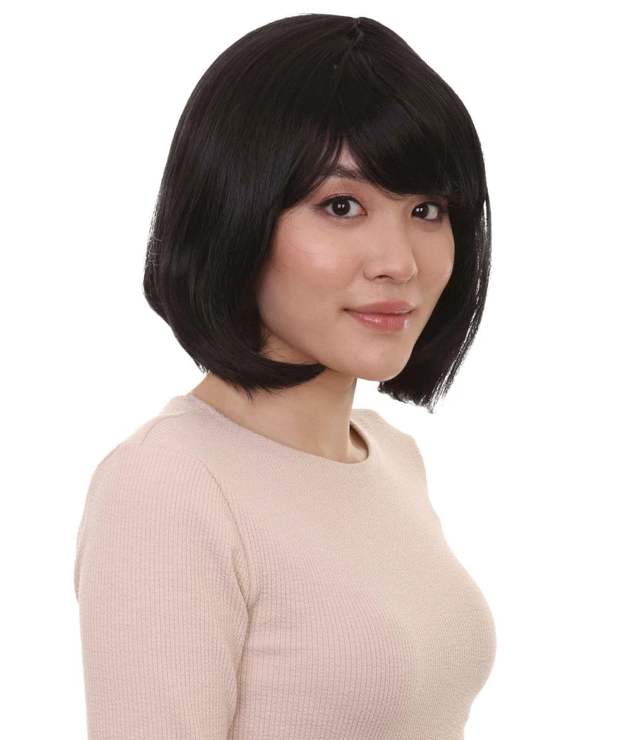 HPO Flapper Multi Colors Bob Womens Wig | Short Natural Looking Wig | Premium Breathable Capless Cap