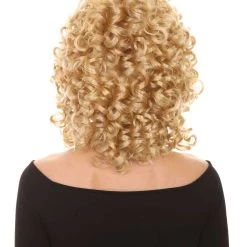 HPO Men's Womens Medium Curly Olympian Lady Wigs Collections | Cosplay Halloween Wigs | Premium Breathable Capless Cap