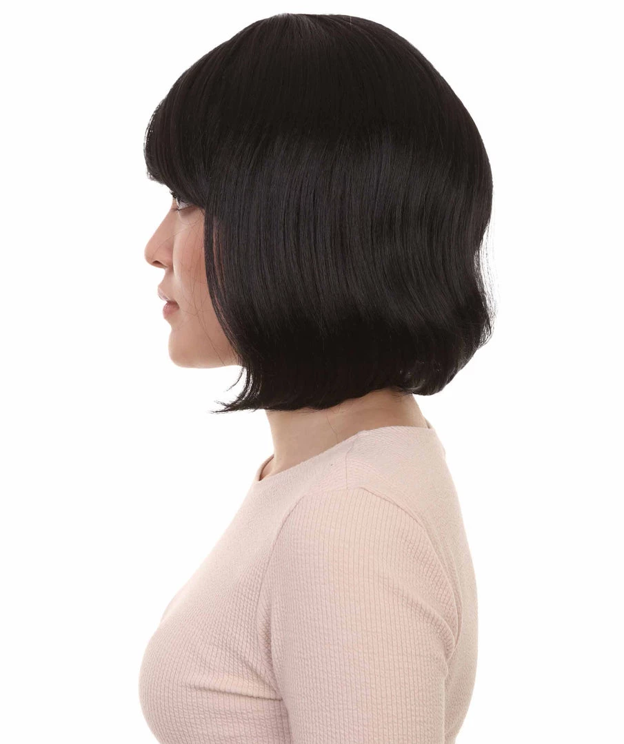 HPO Flapper Multi Colors Bob Womens Wig | Short Natural Looking Wig | Premium Breathable Capless Cap