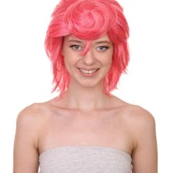Adult Women's 13" Inch Medium Length Halloween Cosplay Daughter Of Boss Una Wig, Synthetic Soft Fiber Hair, Perfect For Your Next Convention And Group Anime Party! | HPO