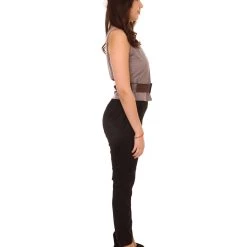 HPO Adult Women's New Tomb Raider Lara Croft Costume | Brunette And Black Cosplay Costume