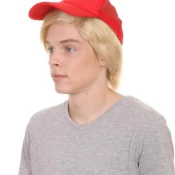 HPO President II Mens Wig W/ Make America Great Again Hat | Blonde Wig | Premium Breathable Capless Cap