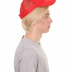 HPO President II Mens Wig W/ Make America Great Again Hat | Blonde Wig | Premium Breathable Capless Cap