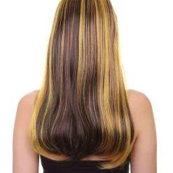 HPO Monster Womens Wig | Neon Yellow & Black Cosplay Halloween Wig | Premium Breathable Capless Cap