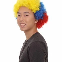 FLAGWIGS Ecuador Sport Afro Fun Wig | Red Blue Yellow Jumbo Wig SALE