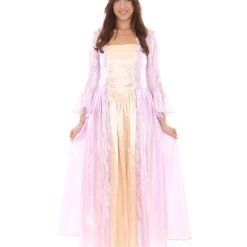 HPO Adult Women's Royal Dress 18th Century Costume | Purple & Gold Cosplay Costume