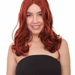 HPO Men's Superstar Long Wavy Womens Wig | Sexy Cosplay Party Halloween Wig | Premium Breathable Capless Cap
