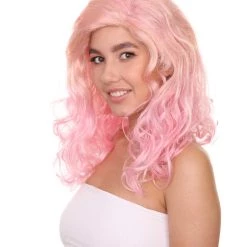 Adult Women's 17" Inch Medium Length Wavy Hollywood Glam Costume Wig, Synthetic Soft Fiber Costume Cosplay Hair | HPO
