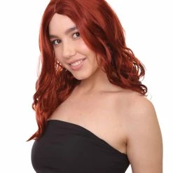 HPO Men's Superstar Long Wavy Womens Wig | Sexy Cosplay Party Halloween Wig | Premium Breathable Capless Cap