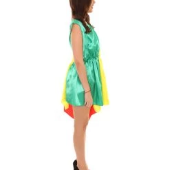 FLAGWIGS Adult Women's Mali Flag Dress Sports Costume | Patriotic Cosplay Costume