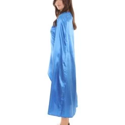 HPO Adult Women's Dragon Queen Blue Dress With Cloak Costume | Blue Cosplay Costume