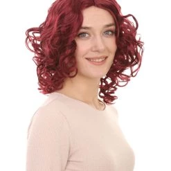 HPO Men's California Girl Curls Womens Wig Collections | Medium Glamour Cosplay Halloween Wig | Premium Breathable Capless Cap