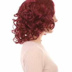 HPO Men's California Girl Curls Womens Wig Collections | Medium Glamour Cosplay Halloween Wig | Premium Breathable Capless Cap