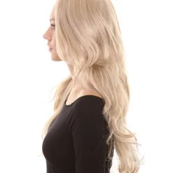 HPO Womens Mutant Curly Wig | Blonde TV/Movie Wigs | Premium Breathable Capless Cap