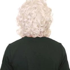 HPO Men's Professional Mens Santa Wig And Full Beard Set | White Merry Christmas Wig | Premium Breathable Capless Cap