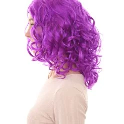 HPO Men's California Girl Curls Womens Wig Collections | Medium Glamour Cosplay Halloween Wig | Premium Breathable Capless Cap