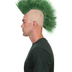 HPO Green Mohawk Mens Wig | Celebrity Cosplay Halloween Wig