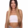 Adult Women's 32" Inch Extra Long Length Halloween Basic Valley Girl Ombre Costume Wig, Synthetic Soft Fiber Hair, Capless Cap Design For Breathability And Comfort! | HPO