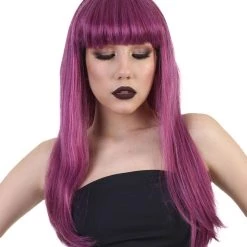 HPO Fantasy Womens Wig | Purple Wigs | Premium Breathable Capless Cap