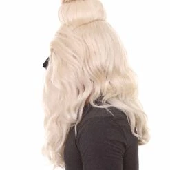 HPO Serpant Monk | Men's White Brown Straight Serpant Monk Cosplay Wig | Premium Breathable Capless Cap