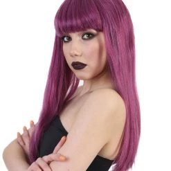HPO Fantasy Womens Wig | Purple Wigs | Premium Breathable Capless Cap