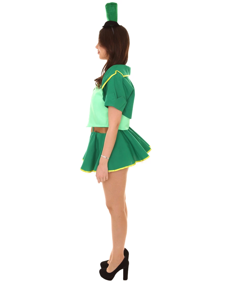 HPO Adult Women's Sexy Leprechaun Costume | Green Cosplay Costume