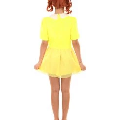 HPO Adult Women's Doll Collar Dress Celebrity Costume | Yellow Cosplay Costume