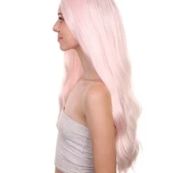 Adult Women's 26" Extra Long Length Wavy Halloween Electronic Pop Star Wig, Synthetic Soft Fiber Hair | HPO
