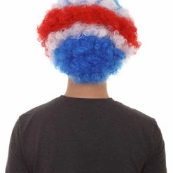 FLAGWIGS Costa Rica Sport Afro Fun Wig | Jumbo Cosplay Halloween Wig SALE
