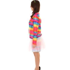 HPO Adult Women's Unicorn 2 Piece Costume | Rainbow Cosplay Costume