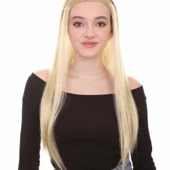 HPO Womens Adult Renaissance Queen Wig | Historical Period Wig | Premium Breathable Capless Cap