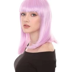 HPO Womens Bob Wig | Glamour Medium Bob Cosplay Halloween Wig | Premium Breathable Capless Cap