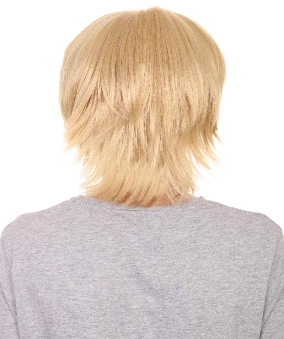 HPO Men's Doctor Mens Wig | Blonde Cosplay Halloween Wig | Premium Breathable Capless Cap