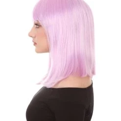 HPO Womens Bob Wig | Glamour Medium Bob Cosplay Halloween Wig | Premium Breathable Capless Cap