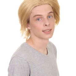 HPO Men's Doctor Mens Wig | Blonde Cosplay Halloween Wig | Premium Breathable Capless Cap