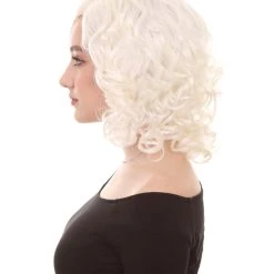 HPO Men's California Girl Curls Womens Wig Collections | Medium Glamour Cosplay Halloween Wig | Premium Breathable Capless Cap
