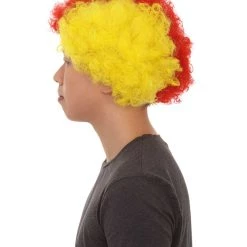 FLAGWIGS Germany Sport Afro Fun Wig | Jumbo Red Black Yellow Wig