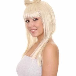 HPO Pop Sensation Womens Wig | Party Ready Blonde Fancy Cosplay Halloween Wig | Premium Breathable Capless Cap