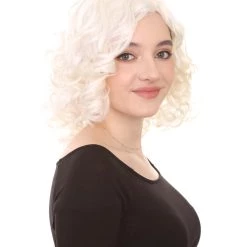 HPO Men's California Girl Curls Womens Wig Collections | Medium Glamour Cosplay Halloween Wig | Premium Breathable Capless Cap