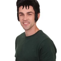 HPO Men's Men Fashion Cosplay Black Wig | Premium Breathable Capless Cap