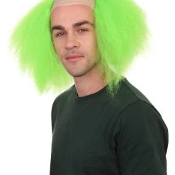 HPO Scary Green Clown Mens Killer Wig | Cosplay Halloween Wig