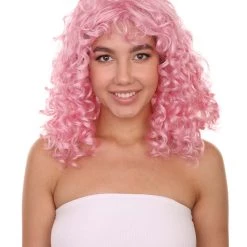 Adult Women's 16" Medium Length Curly Halloween Cosplay Gorgeous Gansta Icon Costume Wig, Synthetic Soft Fiber Hair, Capless Cap Comfortable Design And Feel | HPO