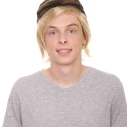 HPO President II Mens Wig W/ Make America Great Again Hat | Blonde Wig | Premium Breathable Capless Cap