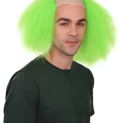 HPO Scary Green Clown Mens Killer Wig | Cosplay Halloween Wig