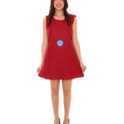 HPO Adult Women's Movie Costume | Red Cosplay Costume