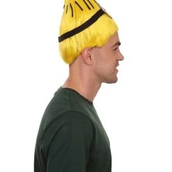 HPO Animation Yellow Mens Wig | Yellow Tall Wig | Premium Breathable Capless Cap Men's