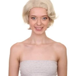 HPO Men's Prada Devil Miranda | Grey White Swoop Movie Wig | Premium Halloween Wig
