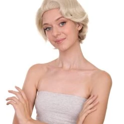 HPO Men's Prada Devil Miranda | Grey White Swoop Movie Wig | Premium Halloween Wig